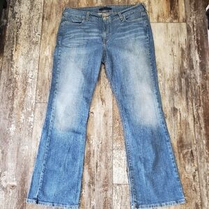 Levi's 526 Slender Bootcut Sz 16 2 Button Denim Jeans Blue Flap Pocket Y2K 30474